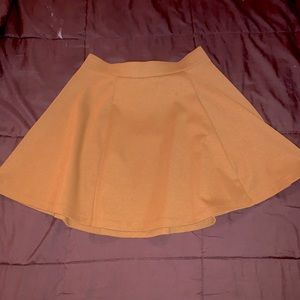Mustard colored skirt